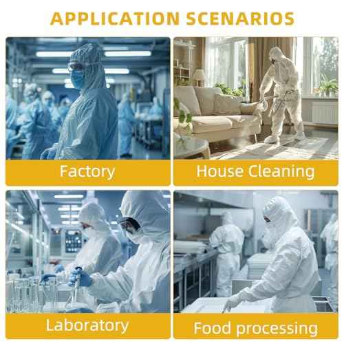 Colorful Disposable Coverall, PP Hazmat Suits with Hood and Elastic Cuffs for Spray Painting Industrial