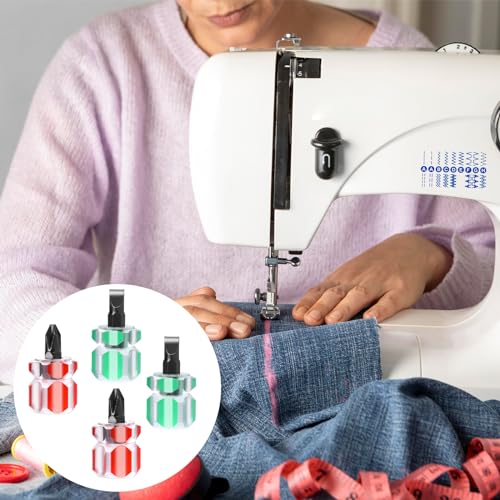 8 Pieces Sewing Machine Screwdriver Sewing Machine Tools Small Stubby Screwdriver with Flat Head and Cross Head for DIY Repairing Sewing Projects