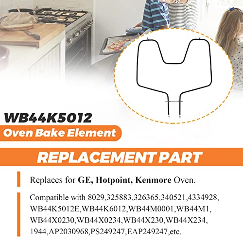 WB44K5012 Oven Bake Element Replacement for GE/Hotpoint/Kenmore 240V 2585W