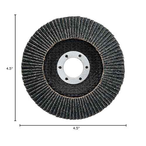 Diablo Steel Demon Flap Disc with Standard Hub for Metal, Fast Material Removal & Polishing - Ultra Coarse, 40-Grit, 4-1/2" Diameter, 7/8" Arbor, Type 29 Hub - DCX045040N01F
