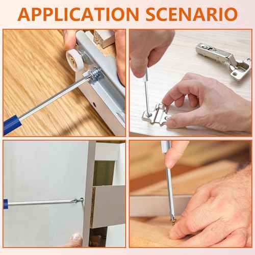 4pcs Pocket Screwdriver Set with 1 Synthetic Leather Case, Removable Screwdriver Pen, Magnetic Slotting, Valve Core Tool Mini Screwdriver with Dual Bits.