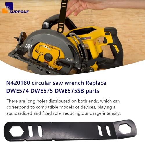 N420180 N165861 Circular Saw Wrench 60V 7-1/4-Inch Fits for DeWalt Replacement DWE574 DWE575 DWE575SB Part