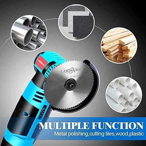 LOONPON 3 inch HSS Saw Blade£¬3" x3/8 inch Arbor Cutting Disc with 72T for Wood Plastic PVC Soft-Metals Cutting£¬3pcs