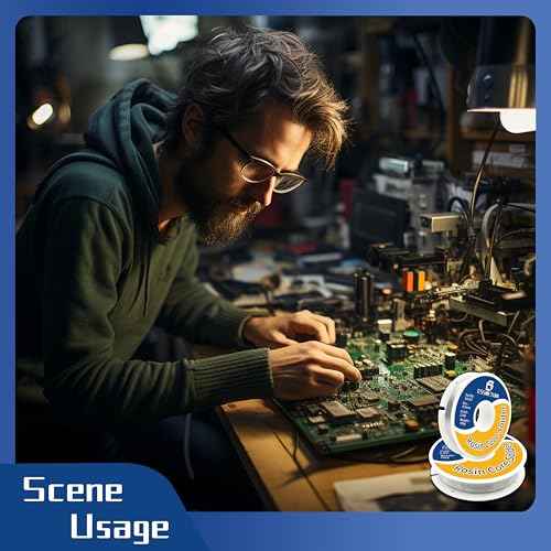 63/37 Tin Lead Rosin Core Solder Wire for Electrical Soldering, Circuit Board, DIY Home Appliance, Repairing for Cable/Radio/Other Electrical Devices, 2% Flux Sn63Pb37(0.8mm/0.032in, 0.2LB)