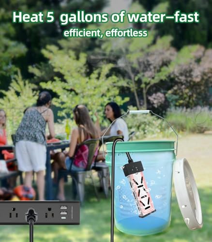 Portable 1800W Water Heater for Bathtub & Pool with Auto Shut-Off & LCD Control