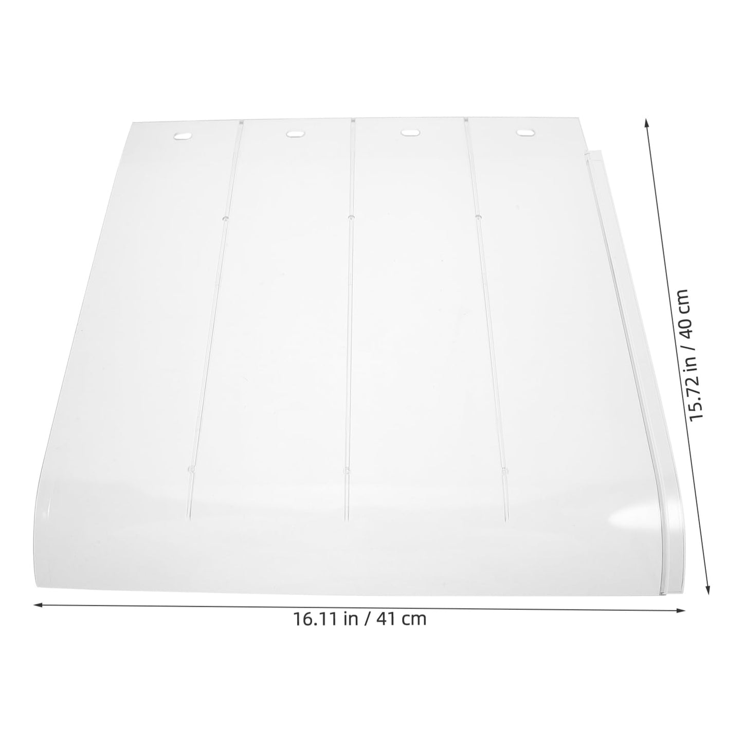 AKOOSY Outdoor Porch Rain Awning Transparent Canopy for Windows Doors Flat Design UV Impact Resistant Versatile Protection for Patios Balconies