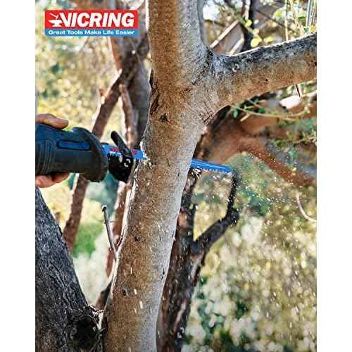 Wood Pruning Reciprocating Saw Blades 9 Inch Sawzall Blades for Trees High Carbon Steel Pruning Blade for Reciprocating Saw (5 Pack/5TPI)