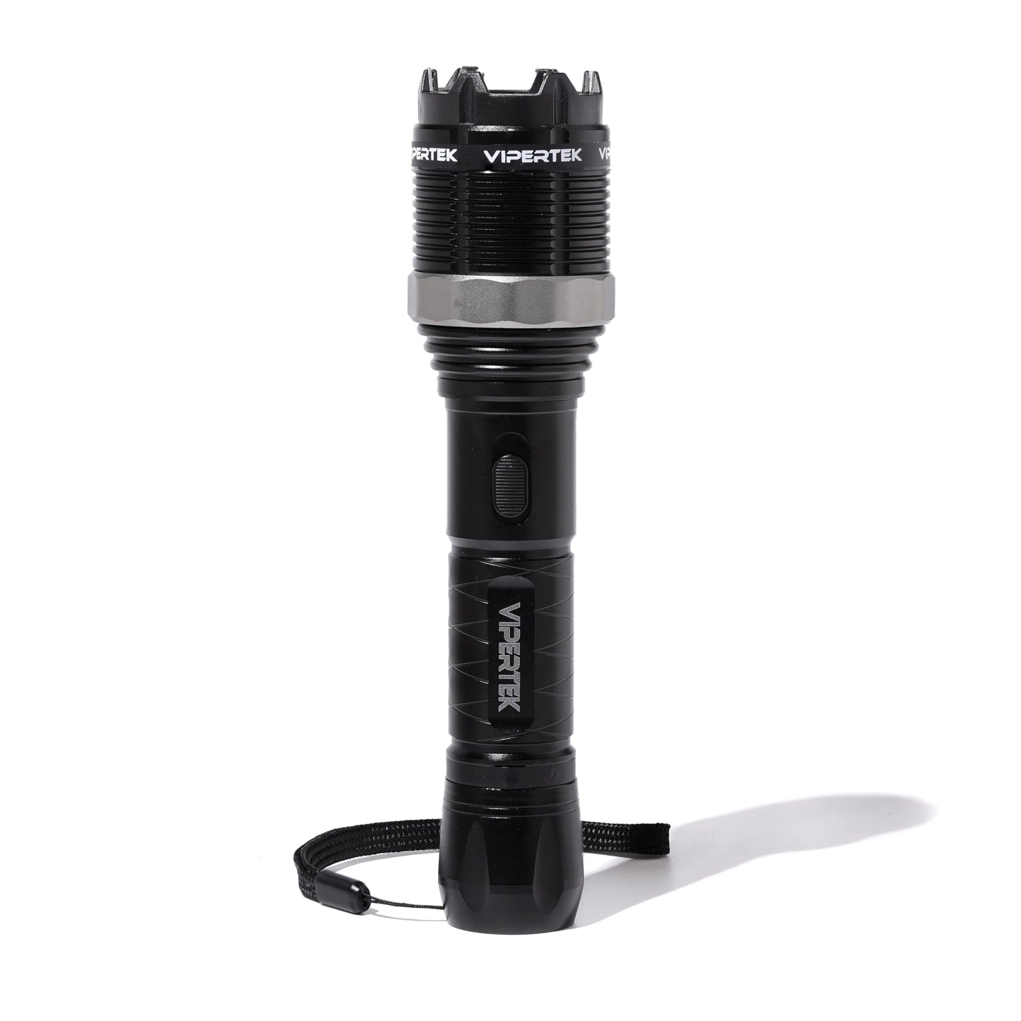 VIPERTEK VTS-T01 Aluminum Stun Gun for Self Defense Rechargeable with LED Flashlight