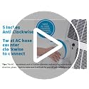 Qualward 5.1 Inch Anti-Clockwise Portable AC Exhaust Hose, 80-Inch Expandable Vent Tube
