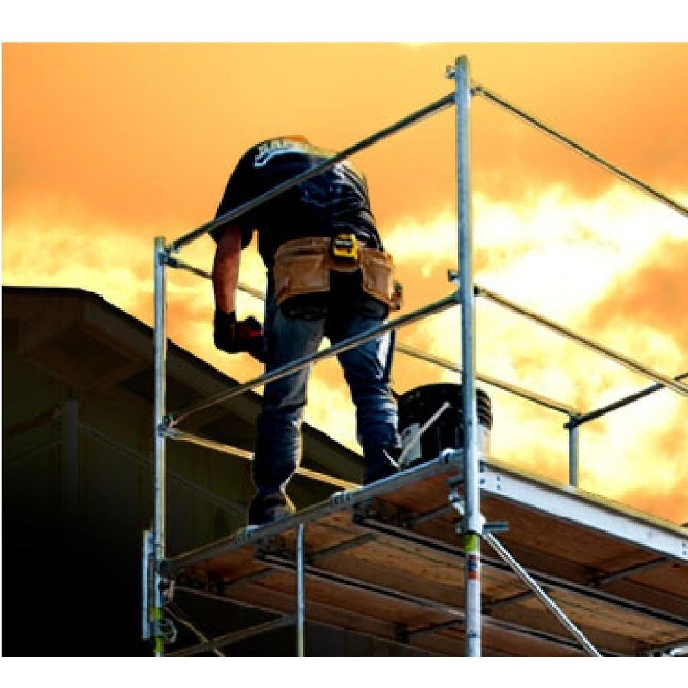 Metaltech 5ft.W x 7ft.D Scaffold Guardrail System - Model Number M-MG507K