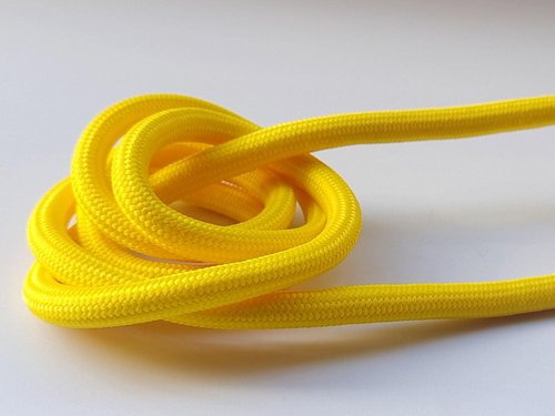 1/4 Inch Polyester Cord 10 Yards Lightweight Rope for Craft (2712 Yellow)