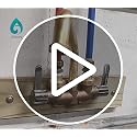 Aolemi Wall Mount Laundry Sink Faucet with 9-Inch Chrome & Brass Spout