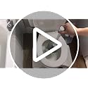 LOVLOY White Toilet Plunger with Holder - Heavy Duty Bathroom Drain Cleaning Tool