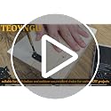 TEOYNGU 100PCS Flat Plate Straight Bracket Set - 5 Sizes Stainless Steel Support for Wood, Cabinets, Shelves, Furniture, and DIY Projects