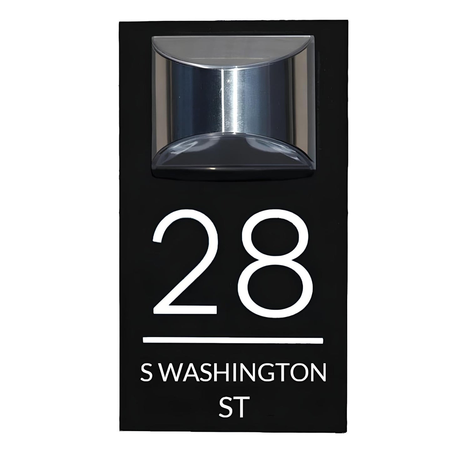 Personalized Solar House Numbers for Outside, Custom House Numbers for Outside Light Up, Modern LED Solar House Number Sign for Garden Yard Home