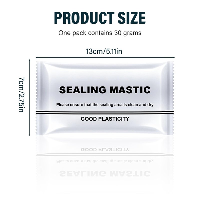 2026 Upgraded Repair Sealing Clay, Waterproof Sealant Mastic,Quick Mending Mud for Drain Connection, Wall Hole, Air Conditioning Hole Waterproof Seal Putty (4)