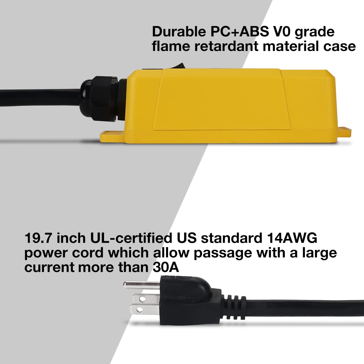 SENCTRL Automatic Vacuum Switch Allow Power Tool/Table Saw to Turn Vac Cleaner/Accessory On and Off Automatically, Load Sensing, On Delay Prevent Circuit Overload, Shop Dust Collector Off Delay