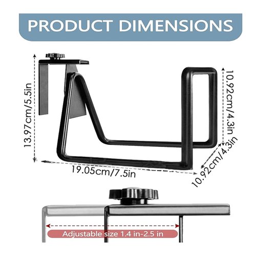 Garden Hose Holder - Heavy Duty Metal Hose Holder for Wall - Outdoor Pipe Organization Rack for Garage Garden Backyard Shed Tool House Basement