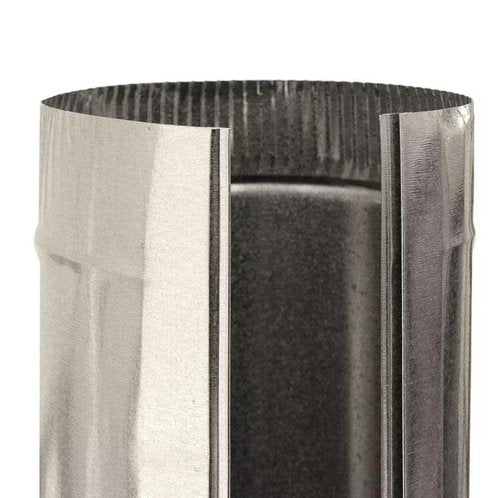 1pc 7 in. x 5 ft. 30-Gauge Round Metal Duct Pipe Galvanized Steel
