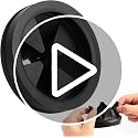 RQYEKDO 3-1/8" Upgraded EPDM Garbage Disposal Splash Guard, 1 Pack