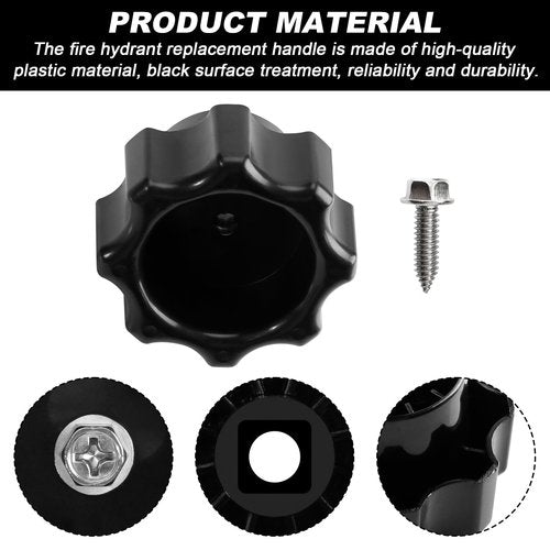 VIDABTE 630-7965 Wall Hydrant Handle Kit for Prier Mansfield 300 400 500 Series, Outdoor Faucet Handle Replacement Frost Proof Wheel Shaped Outdoor Faucet Repair kit Accessories
