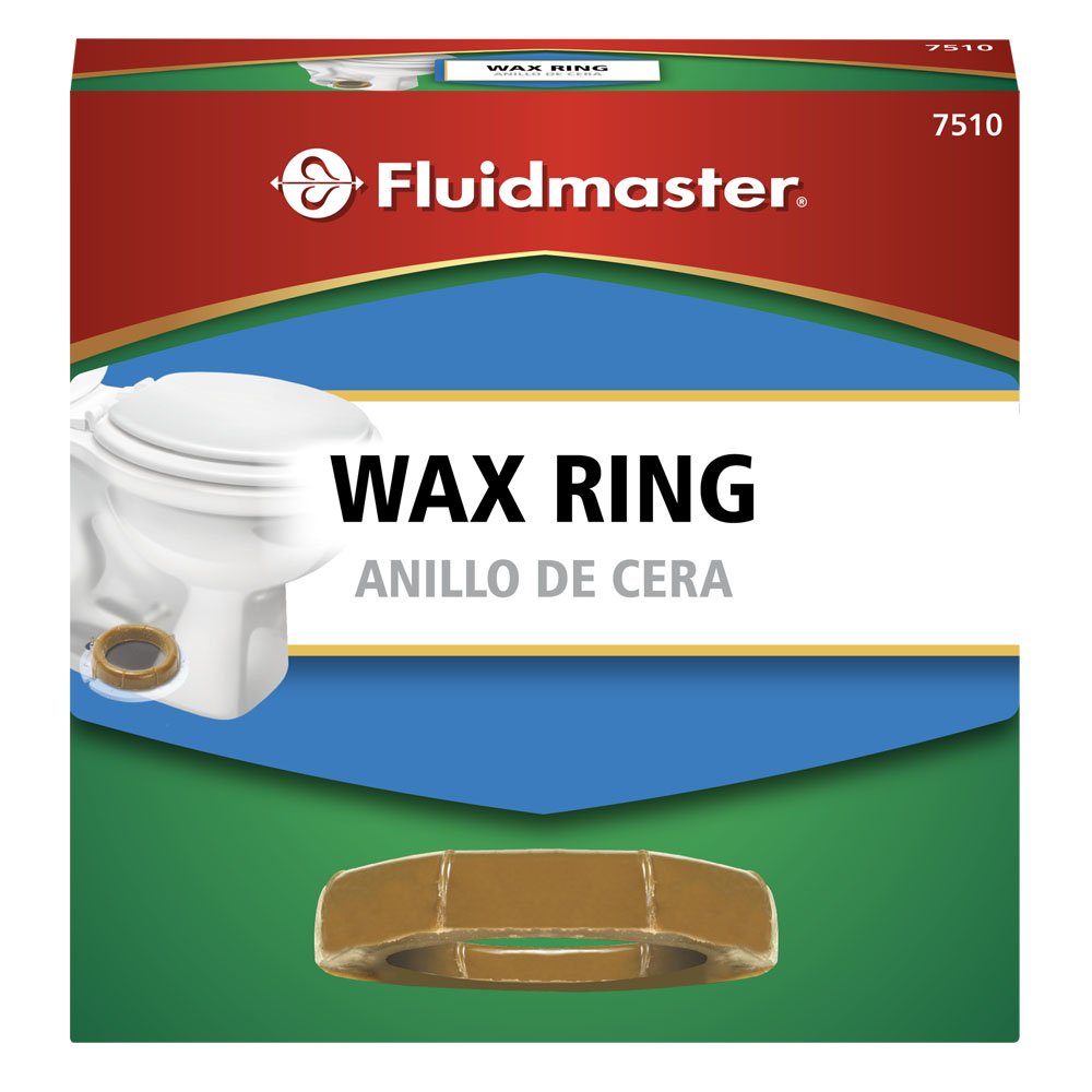 Fluidmaster 7510 Standard Wax Toilet Bowl Ring for 3-Inch and 4-Inch Waste Lines, Tan