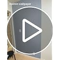 Haimin White Grasscloth Textured Peel and Stick Wallpaper 24x393in