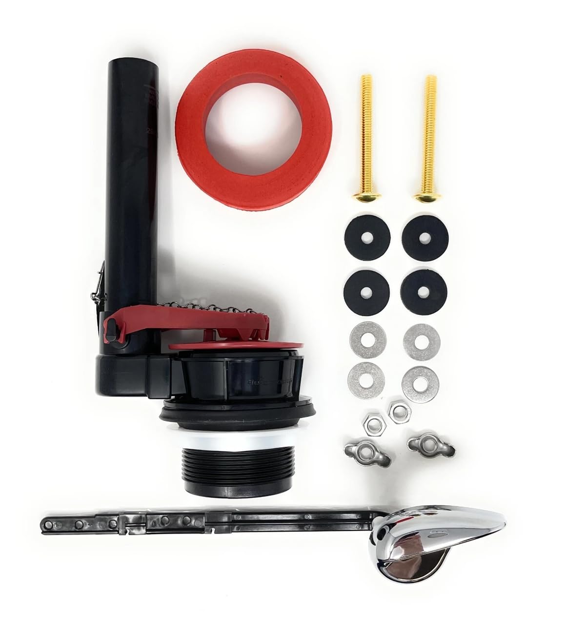 Universal All in One Toilet Repair Kit for 2-Inch Flush Valves, Flush Easy