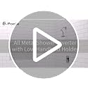 G-Promise 6-Inch All Metal Shower Diverter with Low Handheld Holder - Chrome, Model Lower 6 Inch