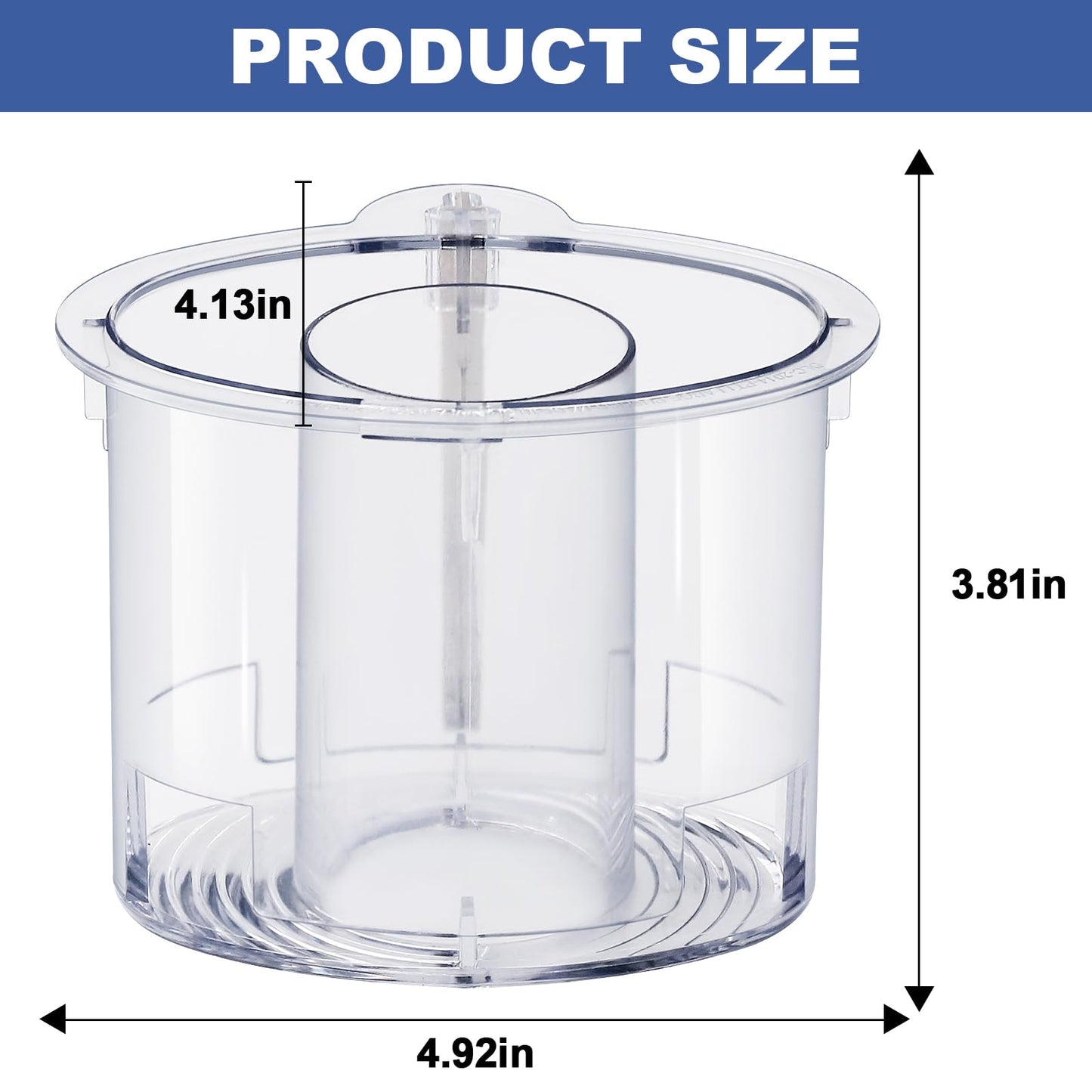 14-cup Large Pusher DLC-2014PT1 and Small Pusher DLC-2014SPT1-1, Compatible 4 Locking Tabs DLC-005AGTXT1 Bowl and DFP-14NWBCT1X Cover, Cuisinart Food Processor Parts Replacement Fits DFP-14 DLC-2014,