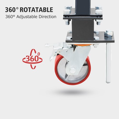 MilleLoom 2 Ton Adjustable Gantry Crane – Portable Overhead Hoist 4400 lbs Capacity, 97"–141" Height Range for Warehouse, Factory, Construction & Auto Repair
