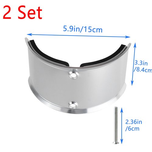 Geesatis 2Pcs Drywall Stilt Replacement Part,Aluminium Alloy Stilt Accessories Kit,Curved Plate for Fixed Legs for Plastering, Painting and Wiring