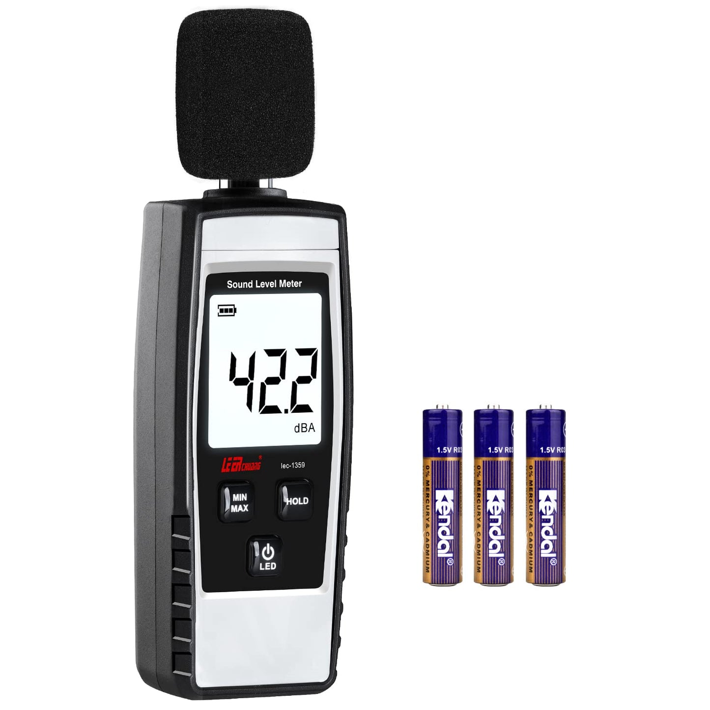 Decibel Meter, Portable SPL Meter (Sound Pressure Level Meter), Digital Noise Meter, Range 30-130dB(A) db Meter, Noise Volume Measuring Instrument, Sound Monitoring Tester (Battery Included) Yellow