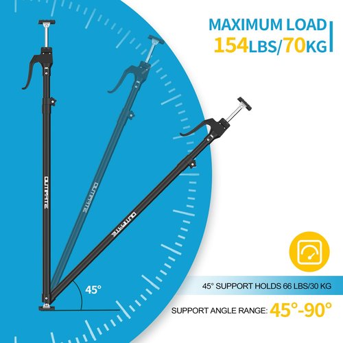 OUTIMATE Third Hand Support Pole Heavy Duty, Cabinet Jacks for Installing Cabinets with 154 LBS Capacity and Expand from 49-1/5 to 114-1/5 in, 4-PC