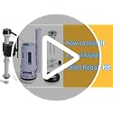 3-Inch Dual Flush Valve Replacement Kit for 2-Piece Toilets - Universal Fit, Push Button, Gasket & Bolts, Compatible with Glacier Bay, Toto, American Standard