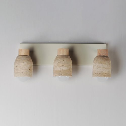 Maxim Lighting 10623TVOY Pompeii - 3 Light Bath Vanity-8.75 Inch Tall and 21 Inch Wide, Finish Color: Travertine_Oyster