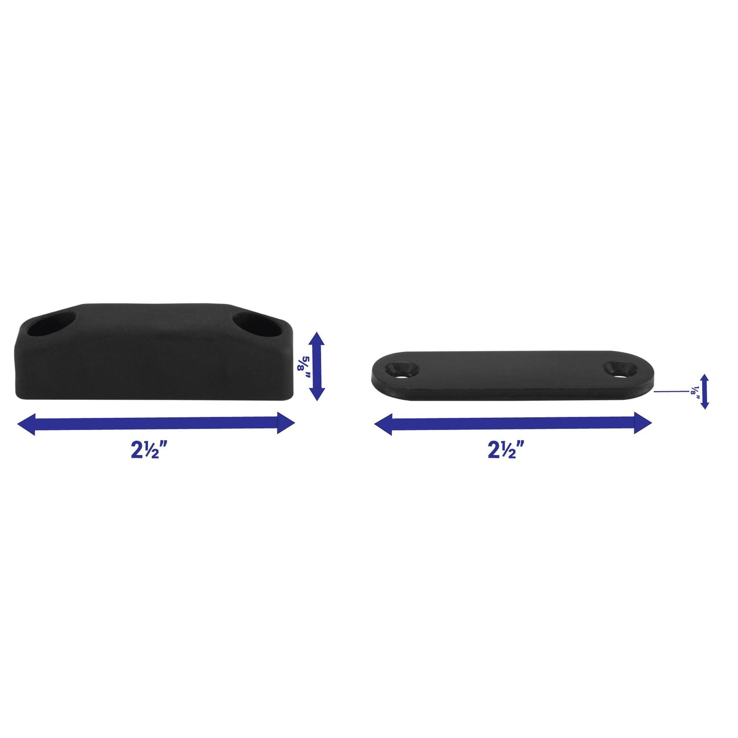 RecPro RV Magnetic Baggage Door Catch | Compartment Latch | Camper (2 Pack)