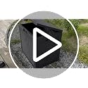 Grey 45 Gallon Outdoor Waterproof Deck Storage Box - GULAIMOAO