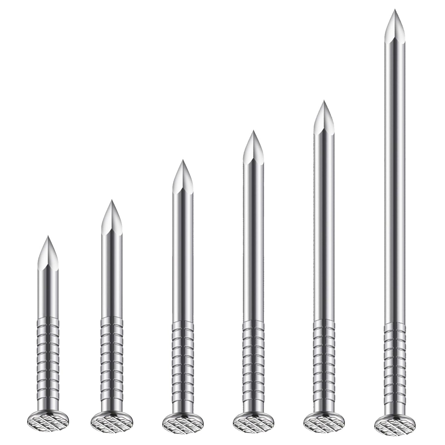 Wensilon 430pcs Stainless Steel 304 Nails Kit, Hanging Nails Kit, Wall Nails Kit, Dowels Kit, Long Nails Kit