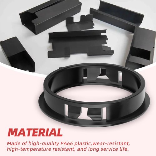 QCDENG 10PCS 2" Round Cable Snap Bushing Grommet, Black Snap in Cable Grommet Protector