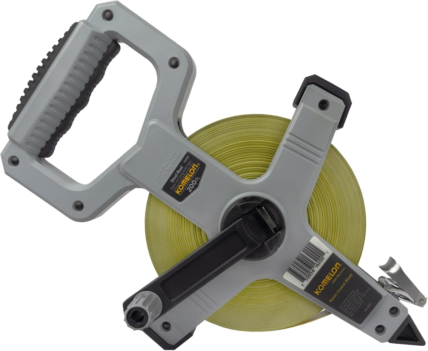 Komelon N6300 300-Feet Open Reel Metal Frame Long Steel Tape Measure