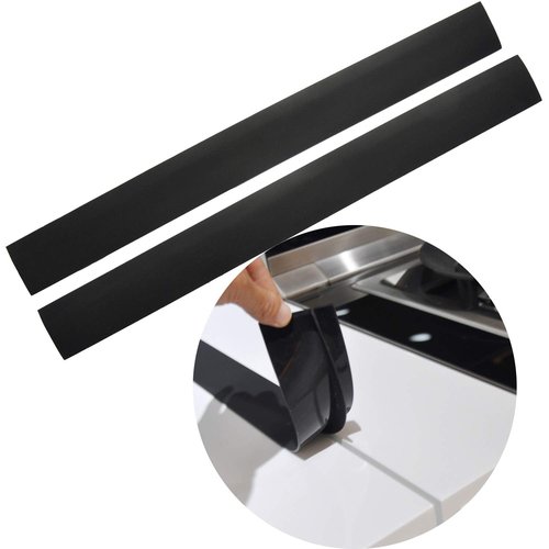 Mofason Stove Counter Gap Cover, 2 Pack Kitchen Silicone Oven Gap Filler – 25 Inches Countertop Strips Gap Guard, Easy to Clean (Black)