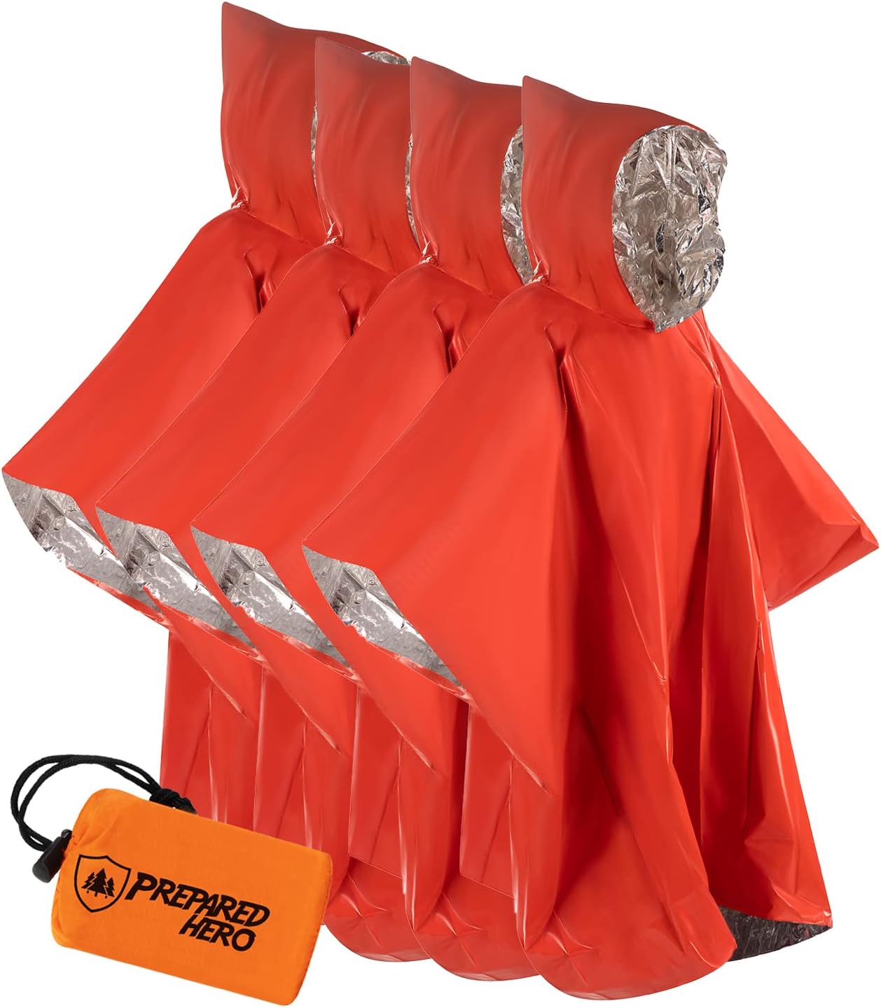 Hero Prepared Survival Tool Poncho for Camping, Heat Insulation