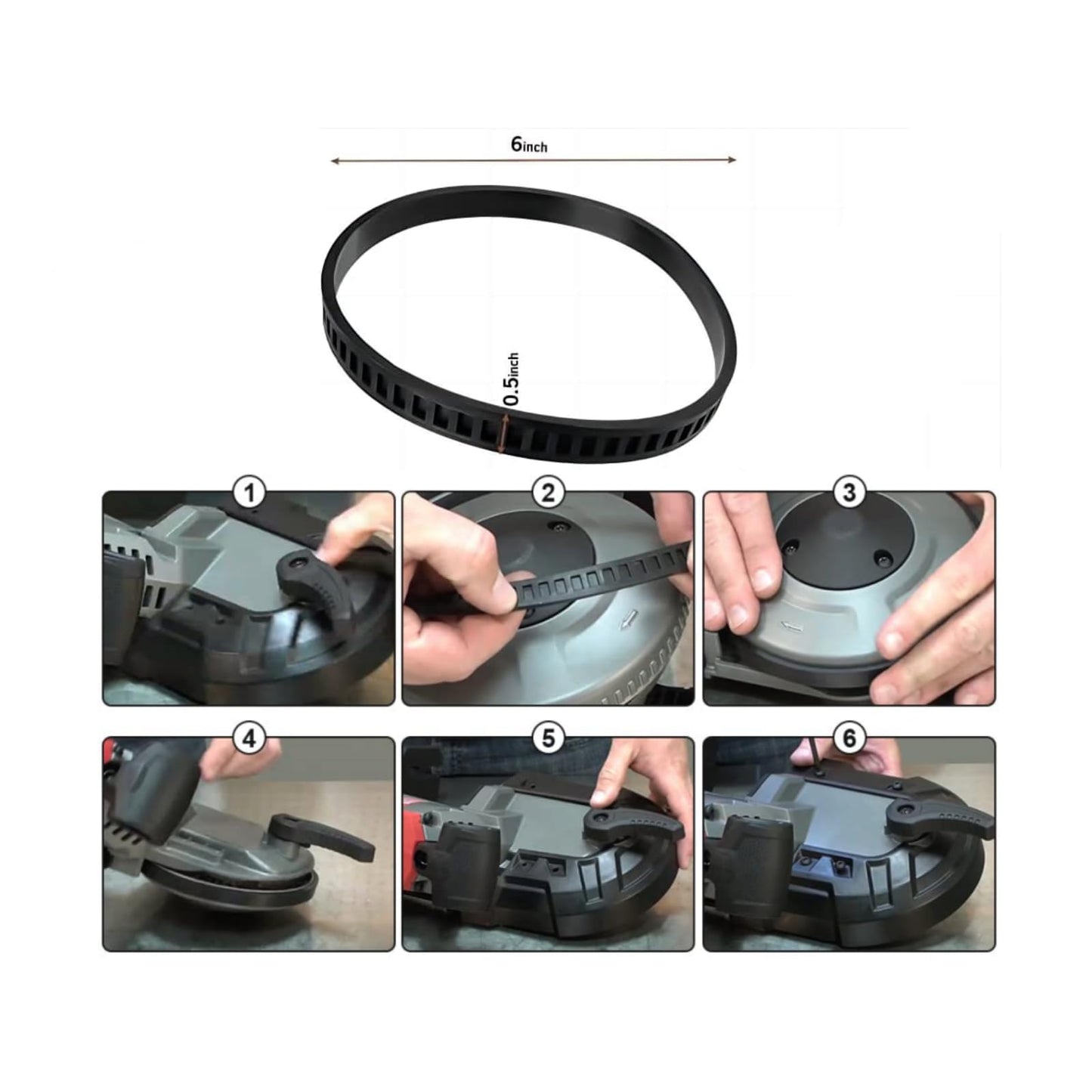 4 Pack 650721 00 Bandsaw Rubber Tires Replacement for Dewalt A02807 DCS374 DWM120 DW328K Band Saw Tires