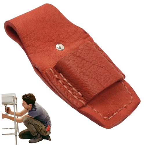 Small Tool Belt, 5.7x2.8 Inch Cowhide Plier Holder for Belt, Tool Pouch for Electricians Plier Holder for Small Leather Pouch