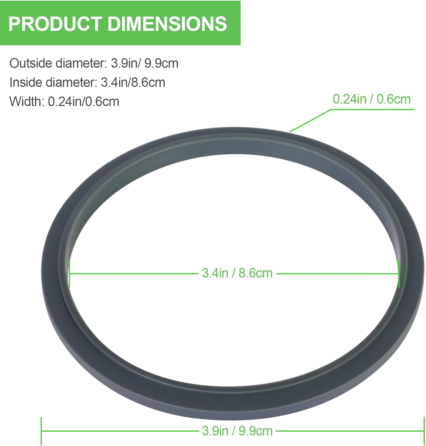 3PCS Premium Gasket Replacement Parts and Accessories for Nutribullet 900 Series Blender 600W and 900W, Rubber Seal Rings Compatible with Nutribullet Pro 900