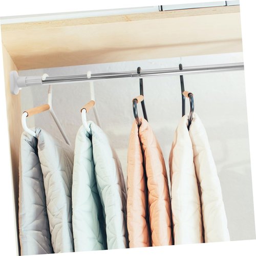 Alipis 2pcs Heavy Duty Tension Rods Closet Rods No Drilling Expandable for Wardrobe Bathroom and Kitchen Use