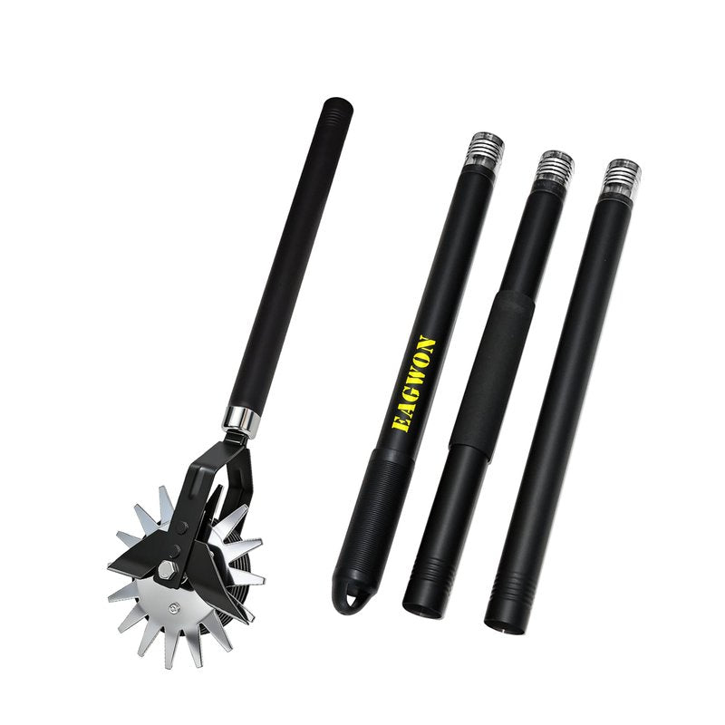 EAGWON Wheel Rotary Edger Lawn Tool, 66-Inch Manual Grass Edge Trimmer with Adjustable Stainless Steel Handle, Sidewalk Driveway Edger with Cushion Grip for Garden Landscaping