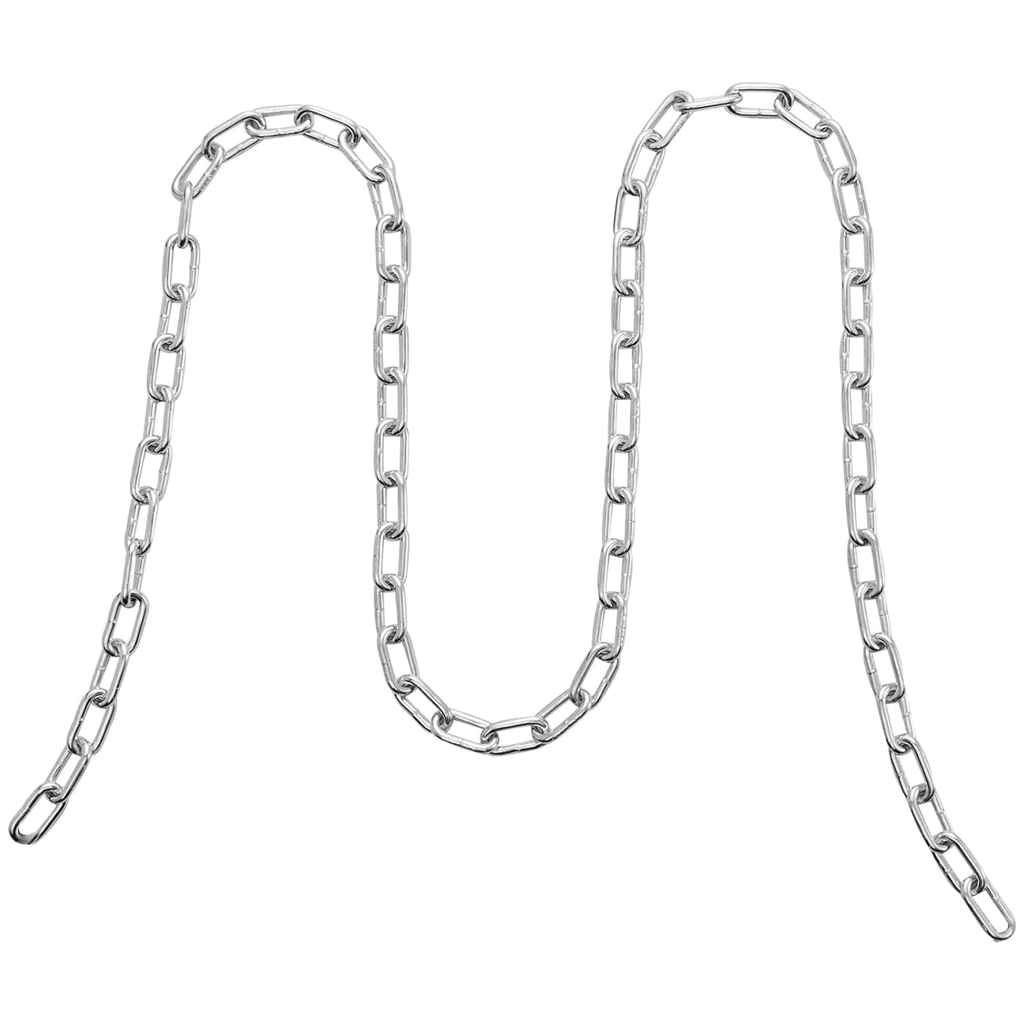 VEVOR Grade 30 Chain 3/16 Inch by 100Ft Length Grade 30 Proof Coil Chain Zinc Plated Grade 30 Chain for Towing Logging Agriculture and Guard Rails