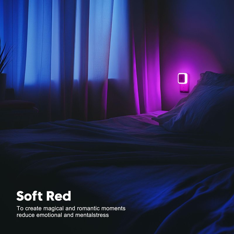 Sujeet Night Light, Night Lights Plug into Wall 8-Pack, Nightlight Plug in Night Light, Dusk to Dawn Night Lamp Led (Pink)